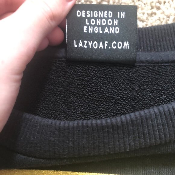 Lazy Oaf black “All Hail” Sweatshirt - Picture 4 of 4